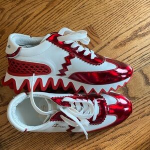 Loubishark Donna Red Sole Runner Sneakers